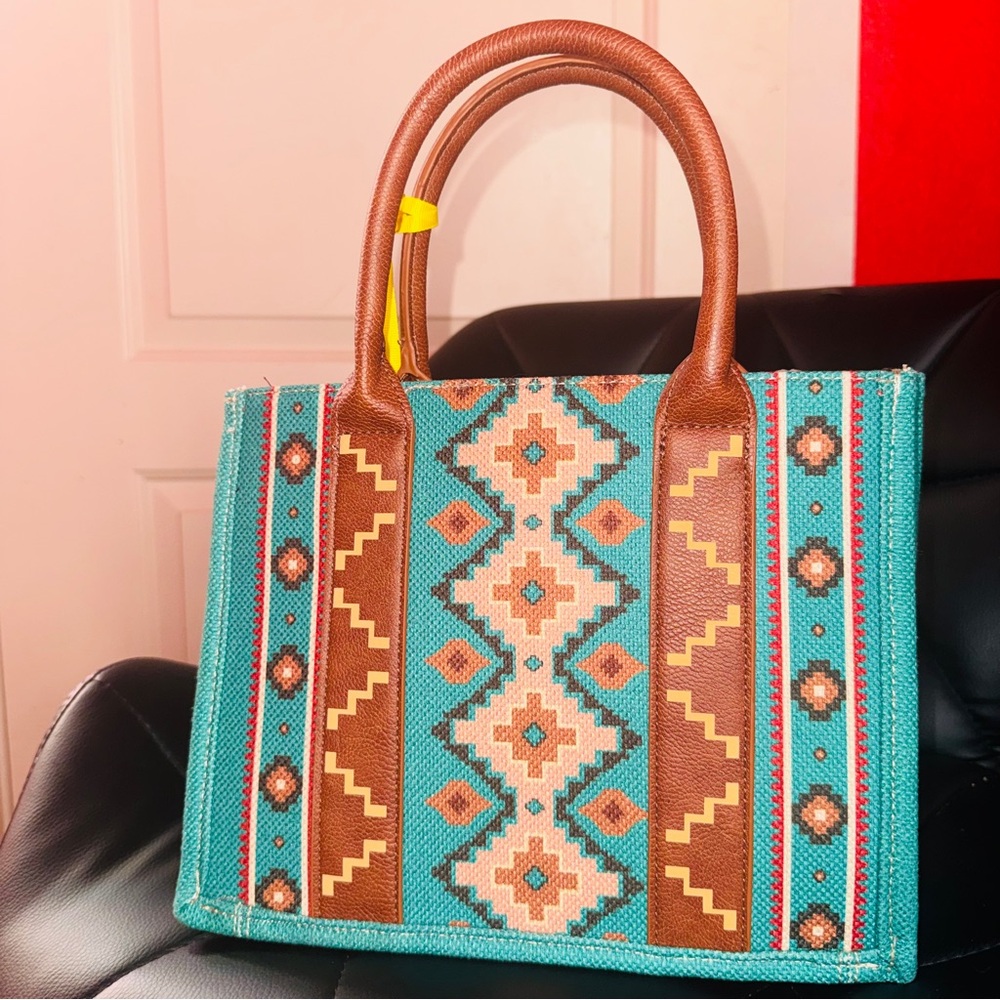 Wrangler Aztec Small Tote/Crossbody Bag - Picture 4 of 7